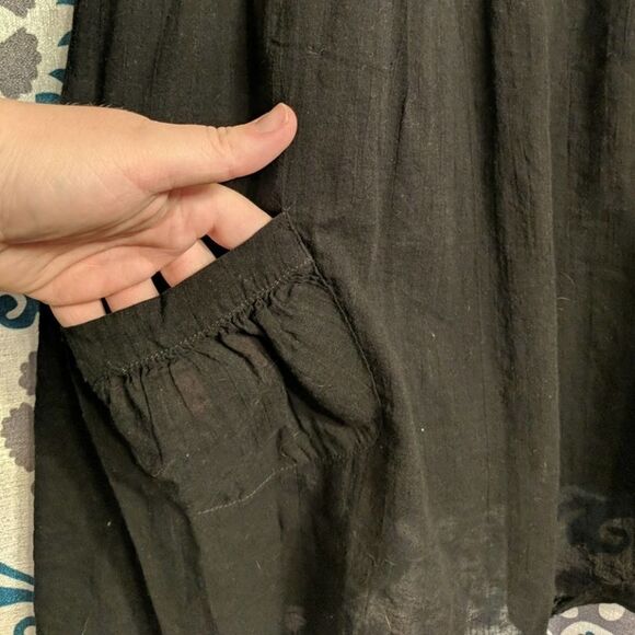 Black dress with small pockets - Picture 2 of 4